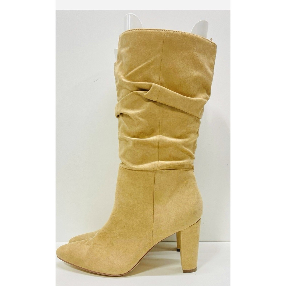 Banana‎ Republic Women's Brown Suede Slouchy Boot 3.5 High Heel Size 10M